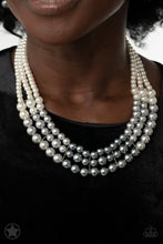 Load image into Gallery viewer, Lady In Waiting- White and Silver Necklace- Paparazzi Accessories