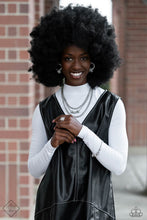 Load image into Gallery viewer, Layered Loyalty- White and Silver Necklace- Paparazzi Accessories