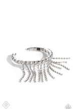 Load image into Gallery viewer, Stardust Shower- White and Silver Bracelet- Paparazzi Accessories