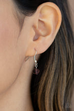 Load image into Gallery viewer, Distracted By Dazzle- Purple and Silver Necklace- Paparazzi Accessories