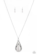 Load image into Gallery viewer, Enchanted Eden- Silver Necklace- Paparazzi Accessories