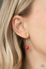 Load image into Gallery viewer, Recycled Refinement- Red and Silver Necklace- Paparazzi Accessories