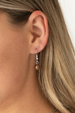 Load image into Gallery viewer, Timeless Tassels- Brown and Silver Necklace- Paparazzi Accessories