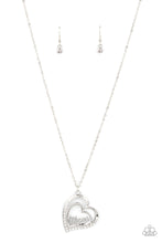 Load image into Gallery viewer, A Mother's Heart- White and Silver Necklace- Paparazzi Accessories