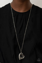 Load image into Gallery viewer, A Mother's Heart- White and Silver Necklace- Paparazzi Accessories