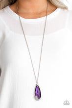 Load image into Gallery viewer, Spellbound- Purple and Silver Necklace- Paparazzi Accessories