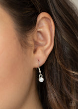 Load image into Gallery viewer, Take A Final BOUGH- White and Silver Necklace- Paparazzi Accessories