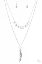 Load image into Gallery viewer, Mojave Musical- White and Silver Necklace- Paparazzi Accessories
