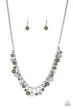 Load image into Gallery viewer, Coastal Cache- Green and Silver Necklace- Paparazzi Accessories