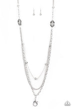Load image into Gallery viewer, Dare To Dazzle- Silver Lanyard- Paparazzi Accessories