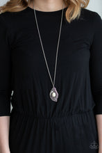 Load image into Gallery viewer, Flight Path- White and Silver Necklace- Paparazzi Accessories