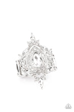 Load image into Gallery viewer, Mega Stardom- White and Silver Ring- Paparazzi Accessories