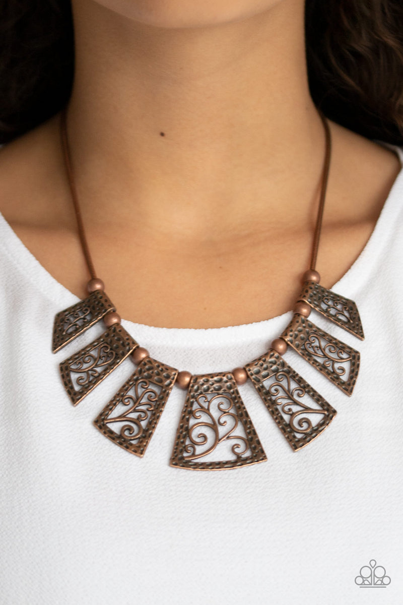 Copper paparazzi shop necklace