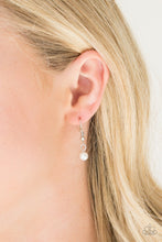 Load image into Gallery viewer, Be Fancy- White and Silver Necklace- Paparazzi Accessories