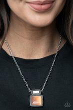 Load image into Gallery viewer, Ethereally Elemental- Orange and Silver Necklace- Paparazzi Accessories