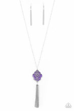 Load image into Gallery viewer, Malibu Mandala- Purple and Silver Necklace- Paparazzi Accessories