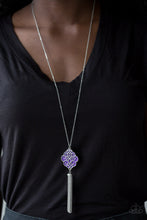 Load image into Gallery viewer, Malibu Mandala- Purple and Silver Necklace- Paparazzi Accessories