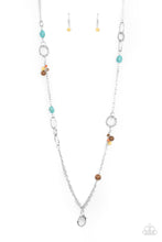 Load image into Gallery viewer, Sandstone Safari- Multicolored Silver Lanyard- Paparazzi Accessories