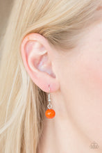 Load image into Gallery viewer, Soul Quest- Orange and Silver Necklace- Paparazzi Accessories