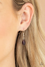 Load image into Gallery viewer, Fringe Flavor- Purple and Silver Necklace- Paparazzi Accessories