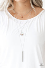 Load image into Gallery viewer, Be Fancy- Brown and Silver Necklace- Paparazzi Accessories