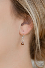 Load image into Gallery viewer, Be Fancy- Brown and Silver Necklace- Paparazzi Accessories