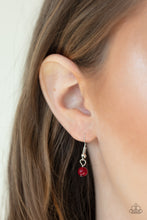 Load image into Gallery viewer, Endlessly Enchanted- Red and Silver Necklace- Paparazzi Accessories