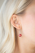 Load image into Gallery viewer, Fiercely Fancy- Red and Silver Necklace- Paparazzi Accessories