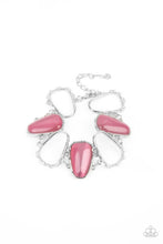 Load image into Gallery viewer, Yacht Club- Pink and Silver Bracelet- Paparazzi Accessories