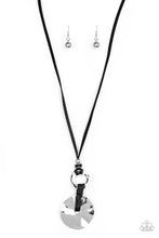 Load image into Gallery viewer, Nautical Nomad- Black and Silver Necklace- Paparazzi Accessories