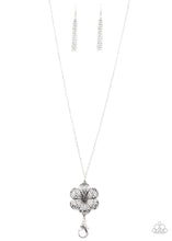 Load image into Gallery viewer, Ready, Set, GROW- Silver Lanyard- Paparazzi Accessories