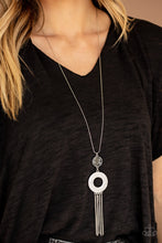 Load image into Gallery viewer, Sassy As They Come- White and Silver Necklace- Paparazzi Accessories