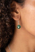 Load image into Gallery viewer, Party Girl Glow- Green and Silver Necklace- Paparazzi Accessories