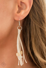 Load image into Gallery viewer, Macrame Majesty- White Necklace- Paparazzi Accessories