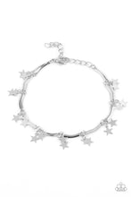 Load image into Gallery viewer, Party In The USA- Silver Bracelet- Paparazzi Accessories
