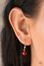 Load image into Gallery viewer, Stratosphere Sparkle- Red and Silver Necklace- Paparazzi Accessories