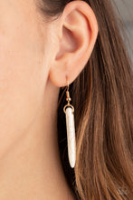 Load image into Gallery viewer, PRIMITIVE And Proper- White and Gold Necklace- Paparazzi Accessories