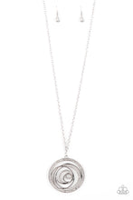 Load image into Gallery viewer, Subliminal Sparkle- White and Silver Necklace- Paparazzi Accessories