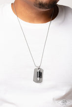 Load image into Gallery viewer, Proud Patriot - Black and Silver Necklace- Paparazzi Accessories