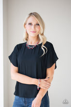 Load image into Gallery viewer, Fancy Fascination- Red and Silver Bracelet- Paparazzi Accessories