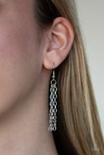 Load image into Gallery viewer, Stone Stampede- Blue and Silver Necklace- Paparazzi Accessories