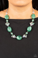 Load image into Gallery viewer, The Top TENACIOUS- Green and Silver Necklace- Paparazzi Accessories