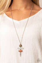 Load image into Gallery viewer, Artisan Eden - Multicolored Silver Necklace- Paparazzi Accessories