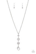 Load image into Gallery viewer, Positively Planetary - White and Silver Lanyard- Paparazzi Accessories