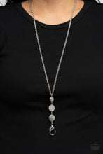 Load image into Gallery viewer, Positively Planetary - White and Silver Lanyard- Paparazzi Accessories