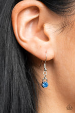 Load image into Gallery viewer, Trinket Twinkle - Blue and Silver Necklace- Paparazzi Accessories