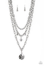 Load image into Gallery viewer, Under the Northern Lights - White and Gunmetal Necklace- Paparazzi Accessories