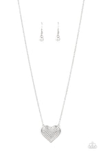 Load image into Gallery viewer, Spellbinding Sweetheart - White and Silver Necklace- Paparazzi Accessories