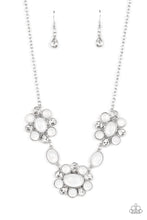 Load image into Gallery viewer, Your Chariot Awaits - White and Silver Necklace- Paparazzi Accessories