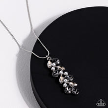 Load image into Gallery viewer, Pearls Before VINE - Black and Silver Necklace- Paparazzi Accessories
